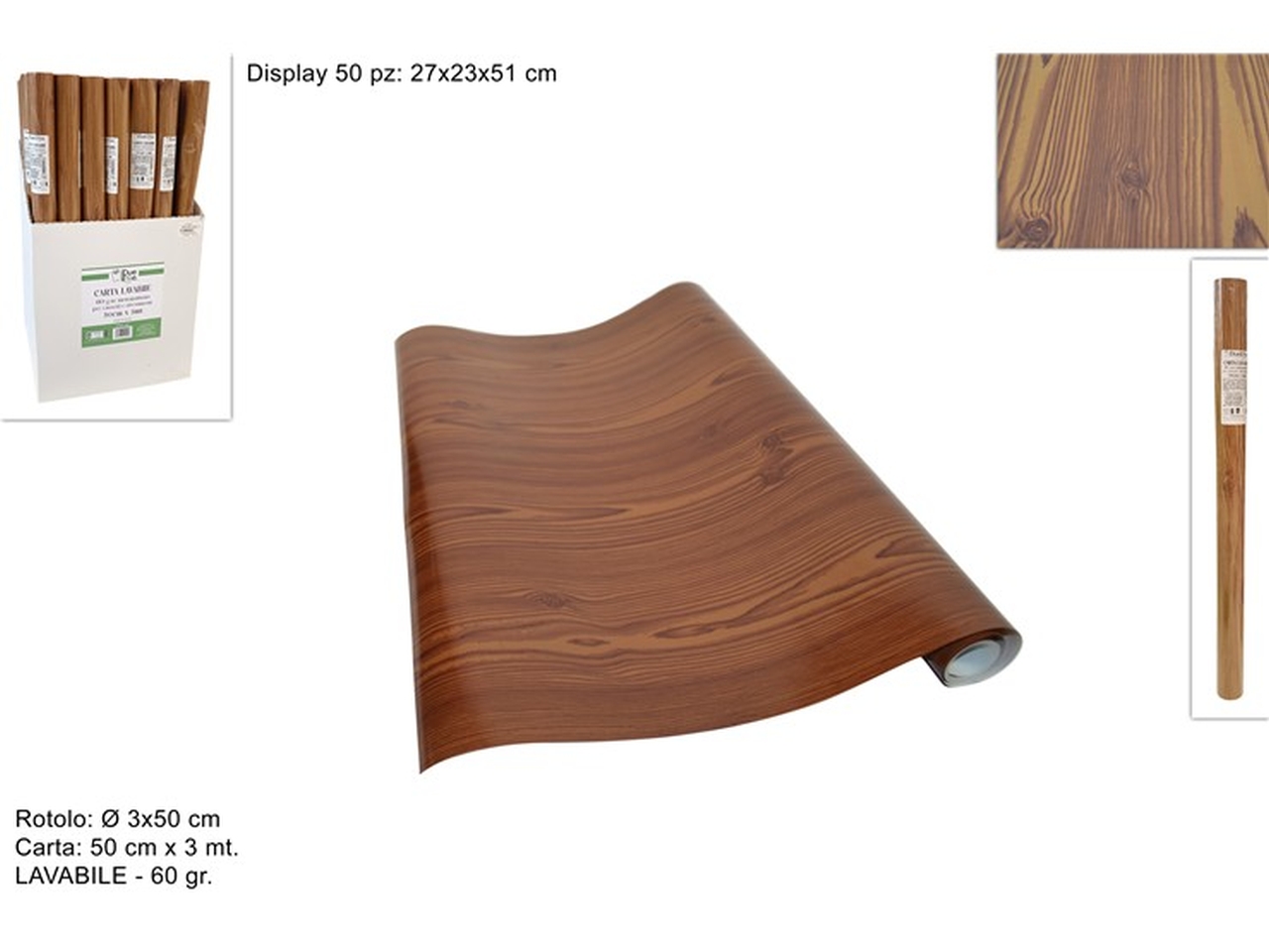 CARTA CASS. 50x3mt LEGNO CM000015