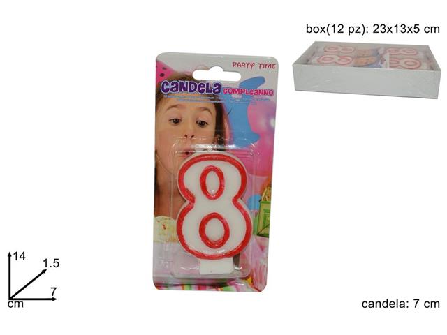 CANDELA NUMERALE “8”  AN000046