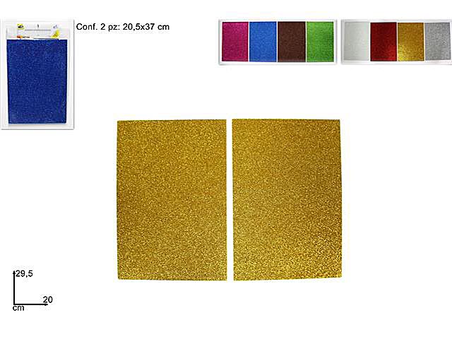 FOGLI EVA GLITTERATI PER LAVORETTI 2pz
