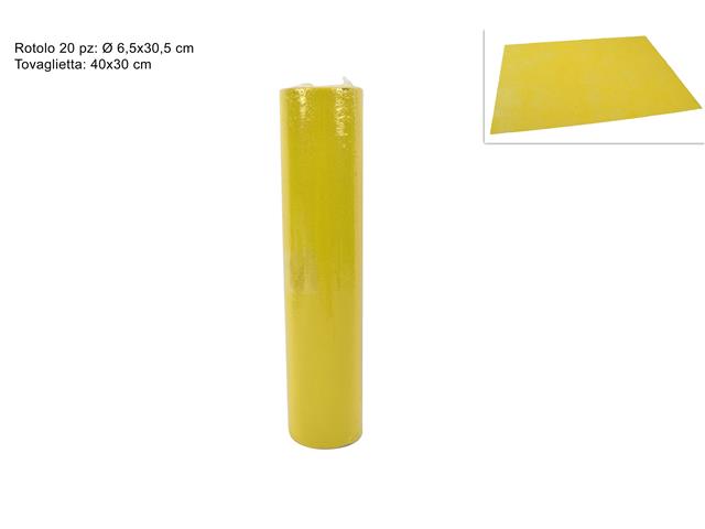 TOVAGLIETTE A STRAPPO TNT 20PZ 30x40cm GIALLO