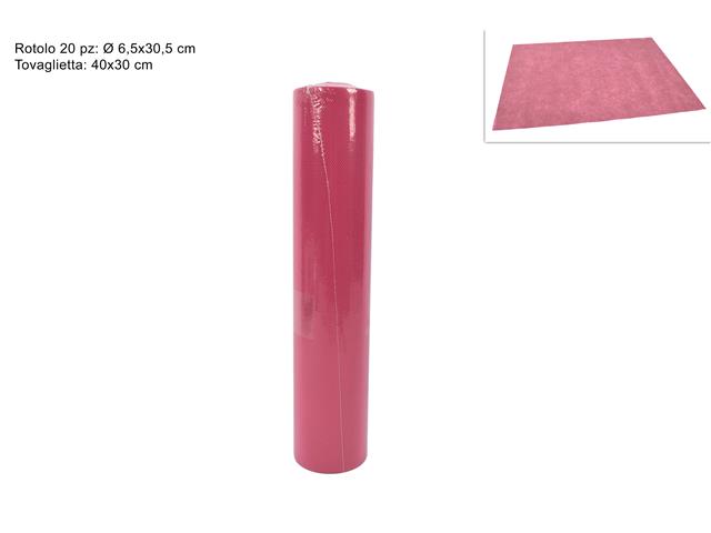 TOVAGLIETTE A STRAPPO TNT 20PZ 30x40cm FUCSIA
