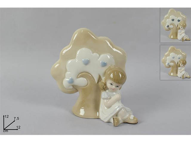 ALBERO C/BAMBINA 12cm CA007599