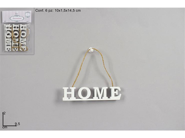 APP.LEGNO SCRITTA HOME 6pz MO000528