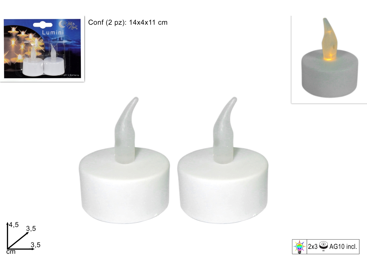 TEALIGHT C/BATTERIA LED-TEA-2W DEV16004871 TEALIGHT C/BATTERIA LED-TEA-2W DEV16004871