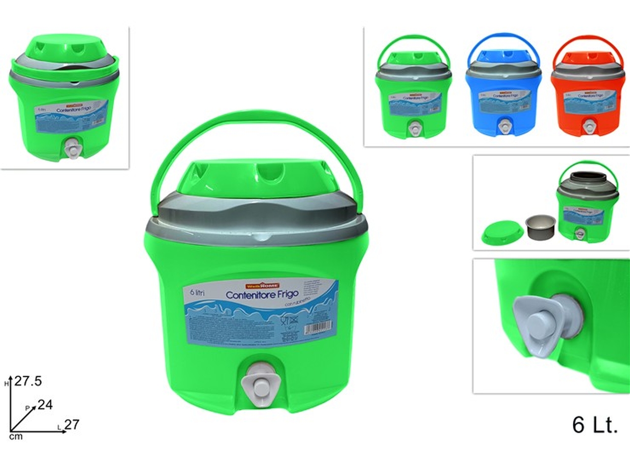 CONTENITORE FRIGO CON RUBIN. 6LT 3ASS. DSU18002001 CONTENITORE FRIGO CON RUBIN. 6LT 3ASS. DSU18002001