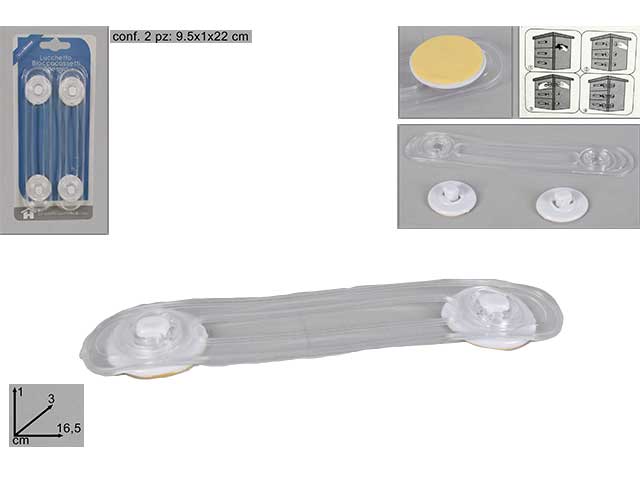LUCCHETTO BLOCCA CASSETTI 2pz