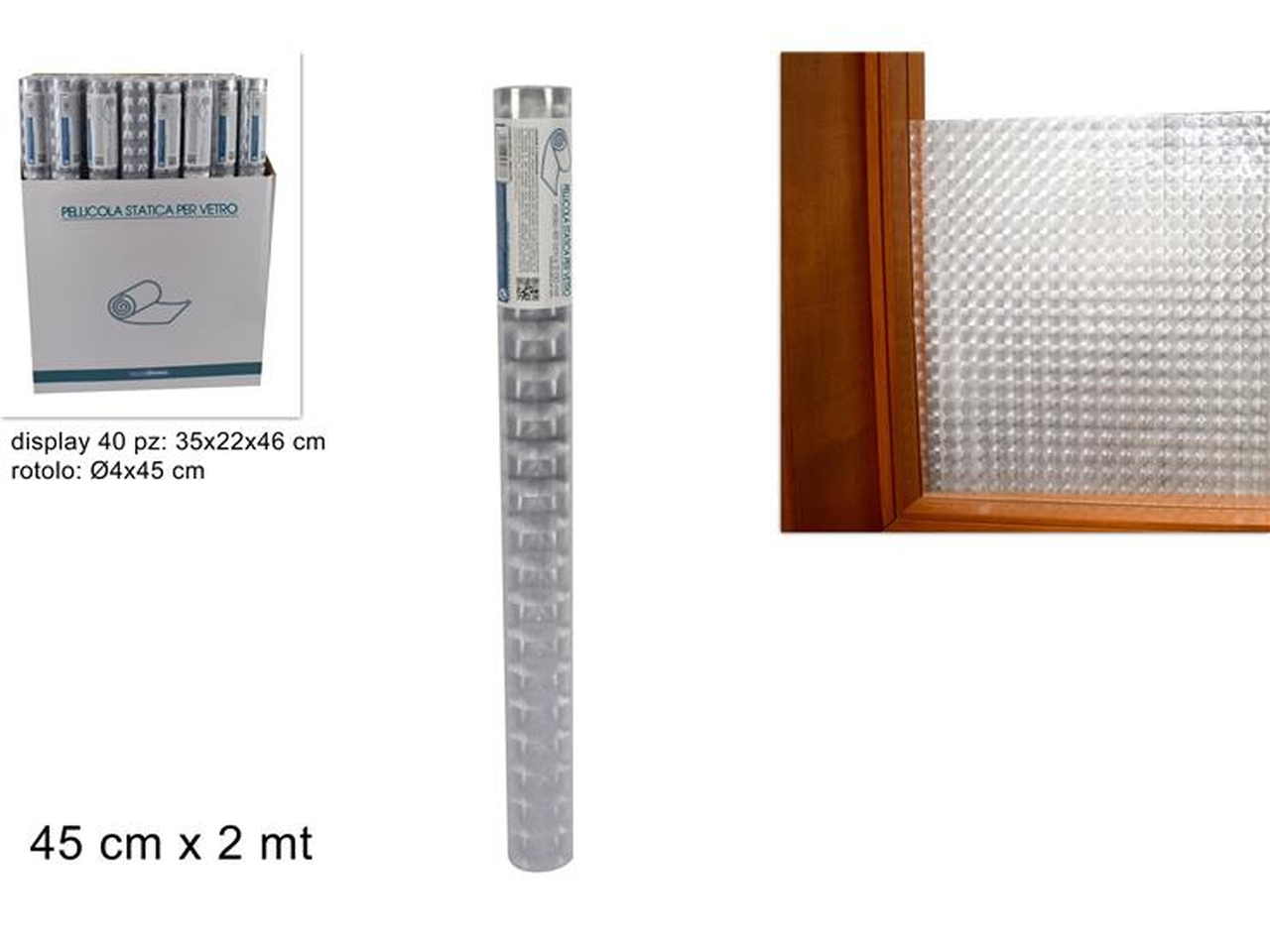 PELLICOLA STATICA PER VETRO 45x200cm
