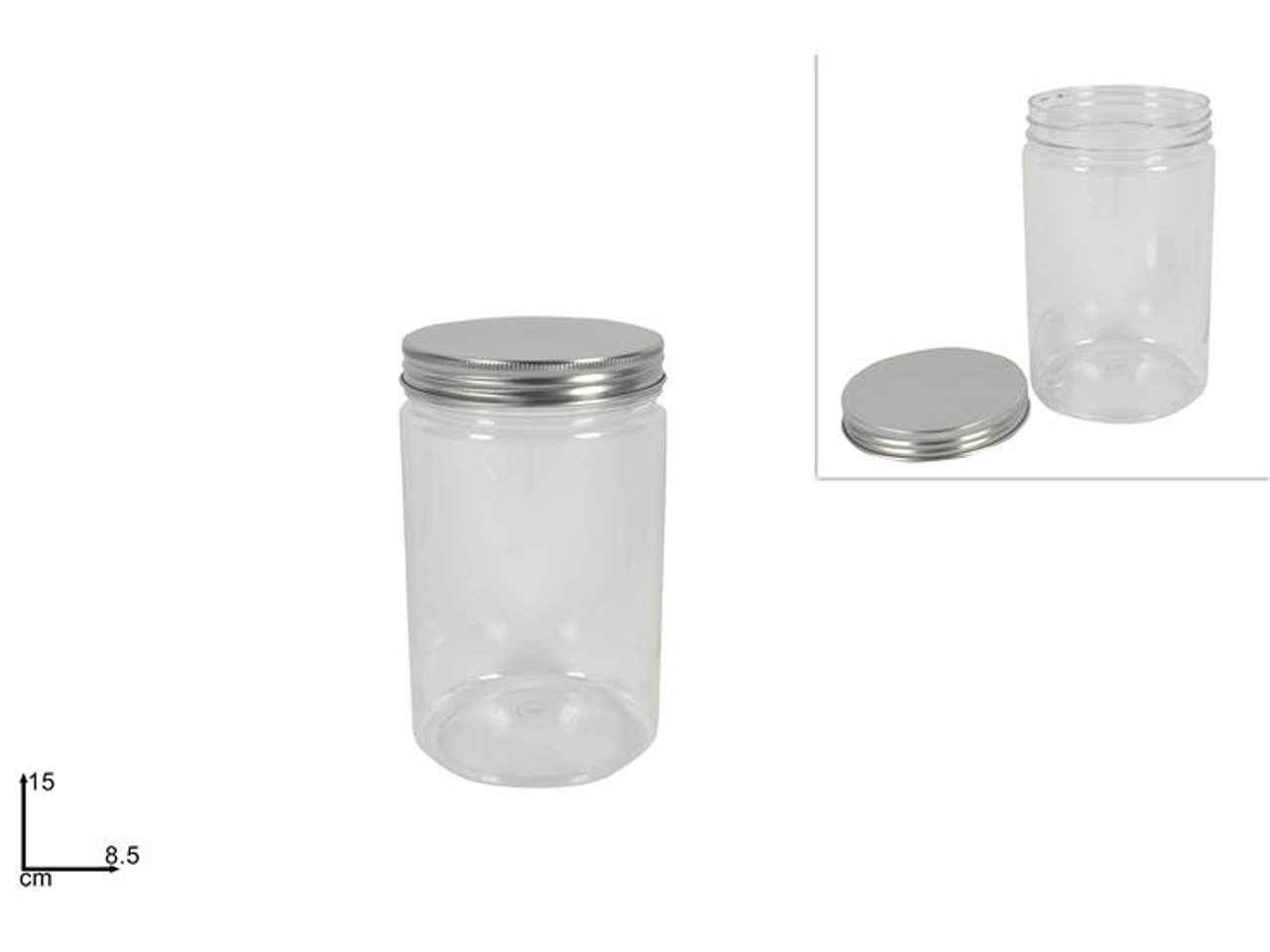 BARATTOLO PLASTICA 8,5x15cm  RO007505 BARATTOLO PLASTICA 8,5x15cm  RO007505