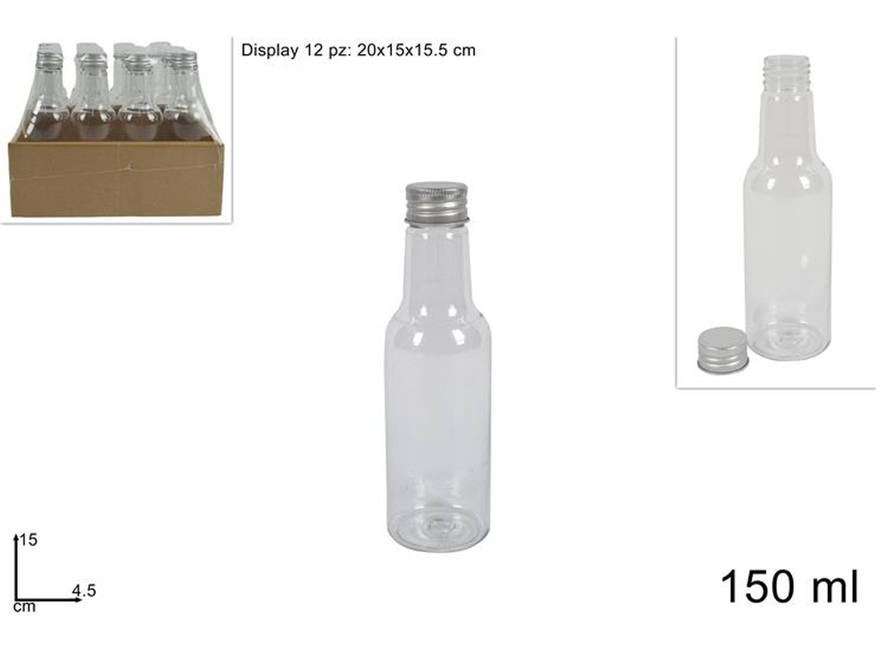 BOTTIGLIA PLASTICA 150ml  RO007503