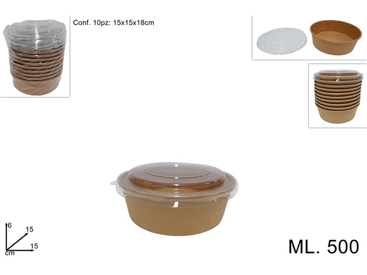 CONTENITORI 500ML MONOUSO C DEV22008181