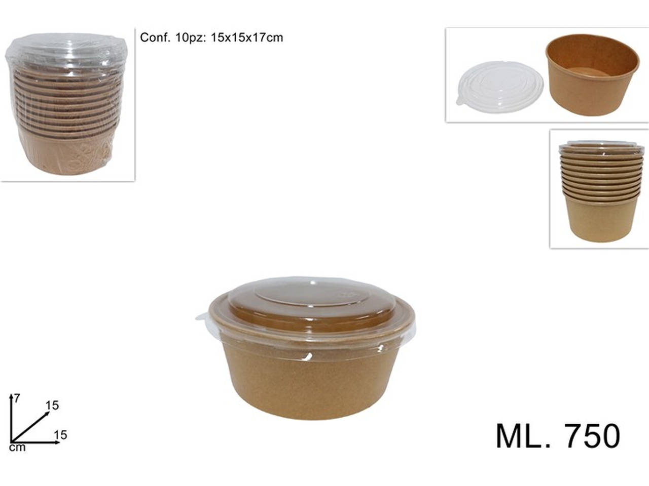 CONTENITORI 750ML MONOUSO C DEV22008191