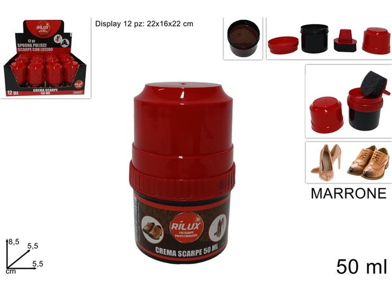CREMA PER SCARPE 50ML MARRO DEV22006361 CREMA PER SCARPE 50ML MARRO DEV22006361