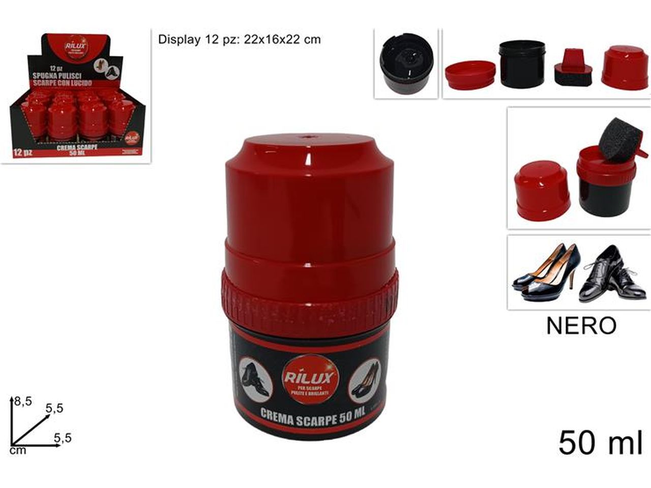 CREMA PER SCARPE 50ML NERO DEV22006351 CREMA PER SCARPE 50ML NERO DEV22006351