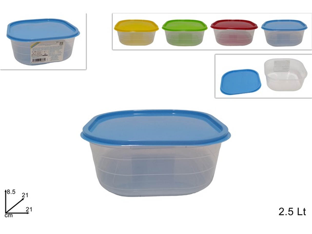 CONTENITORE DI PLASTICA TRASPARENTE QU