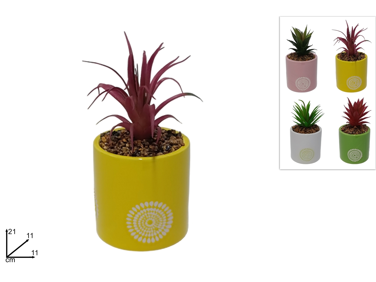 VASO TONDO CER.CON PIANTINA DEV23008971