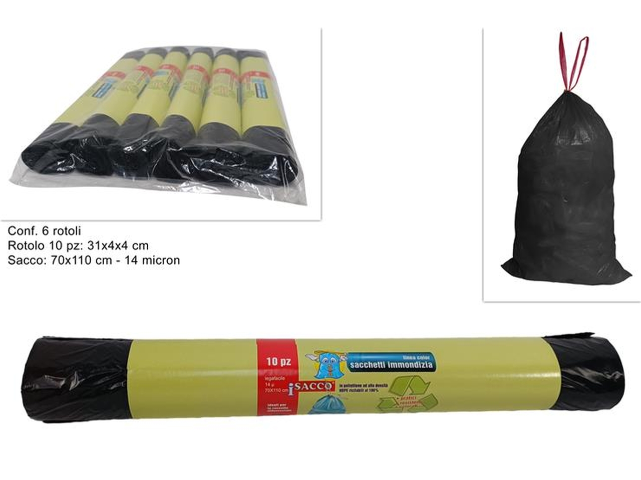 SACCHI RIFIUTI 70X110 NERI DEV23018311 SACCHI RIFIUTI 70X110 NERI DEV23018311