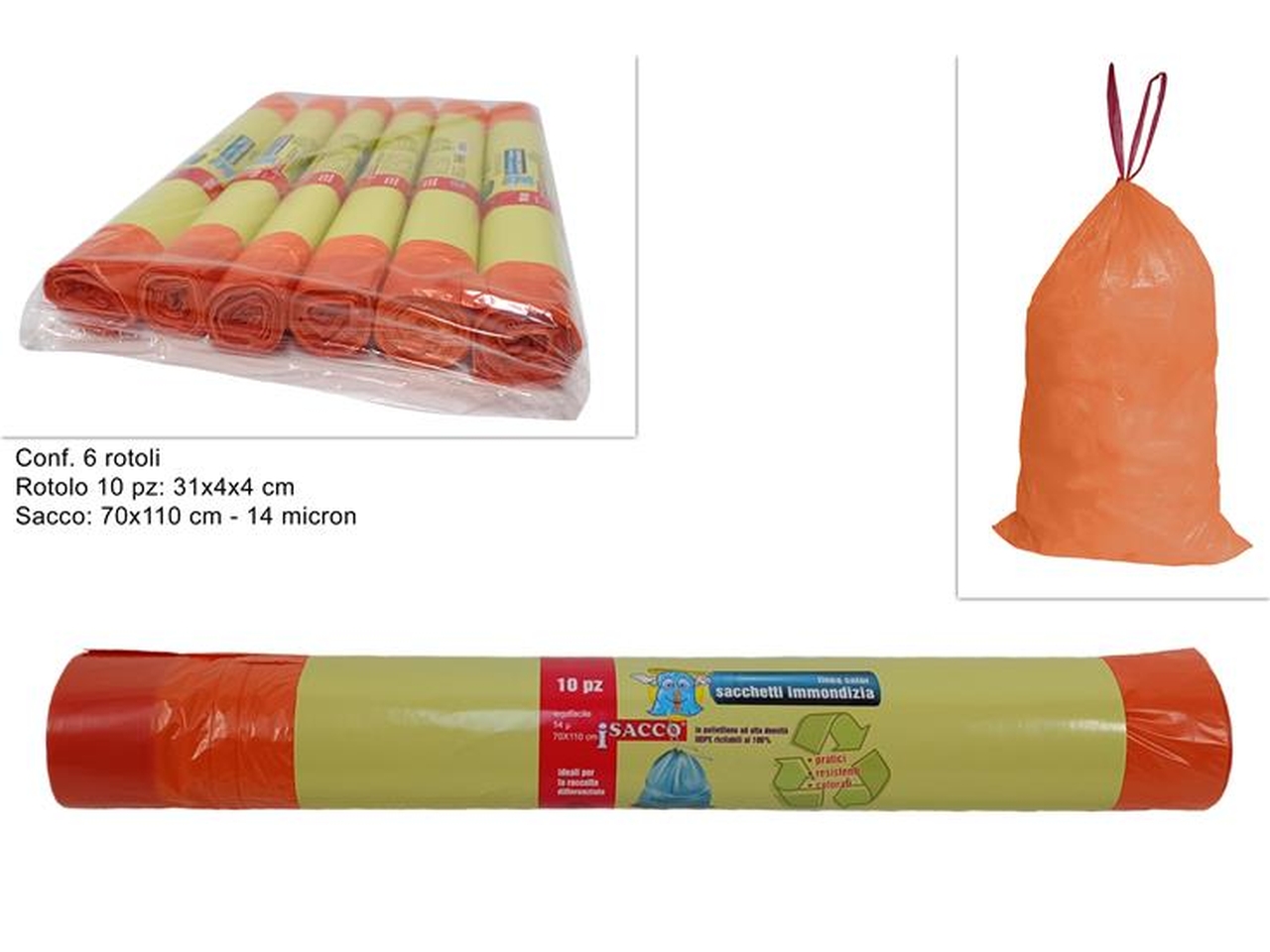 SACCHI RIFIUTI 70X110 ARAN. DEV23018281 SACCHI RIFIUTI 70X110 ARAN. DEV23018281