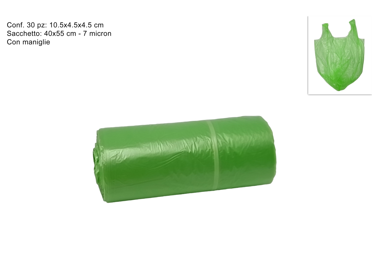 SACCHETTI 30PZ 40X55 VERDE DEV23018191