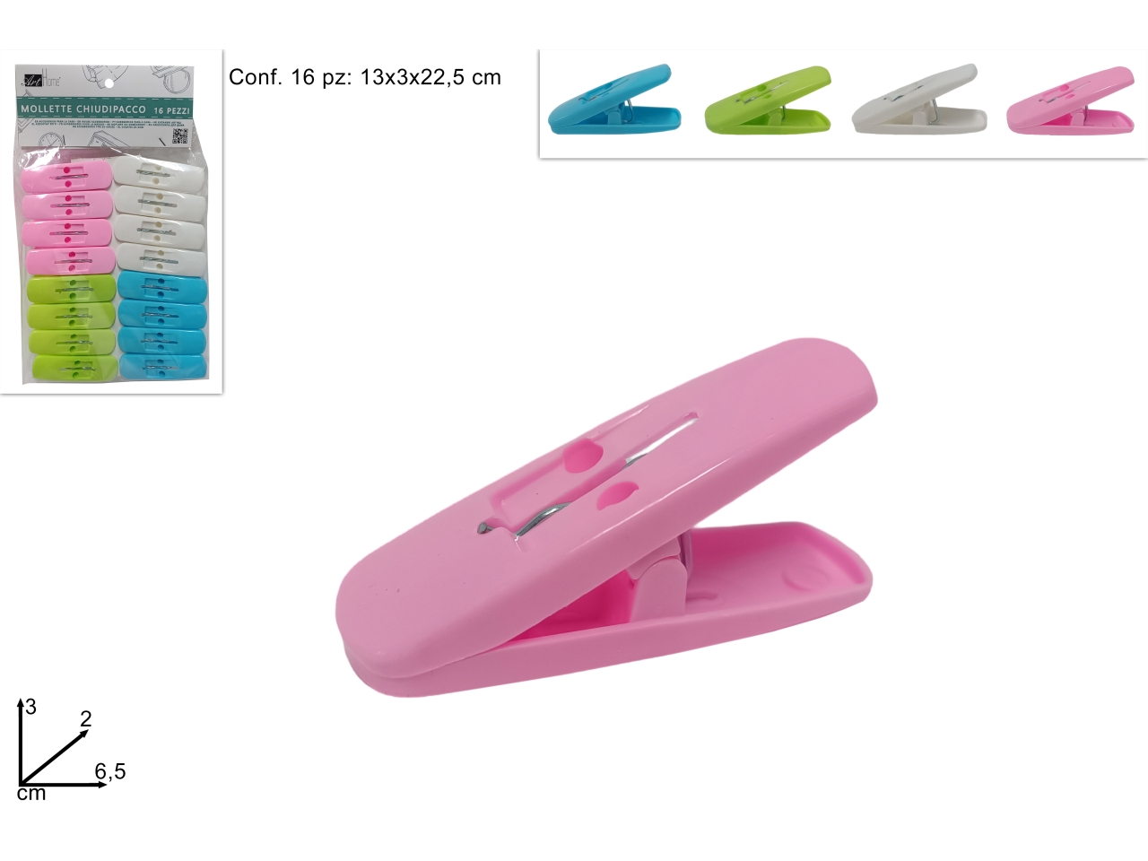 MOLLETTE 16PZ COLORATE DEV23002131