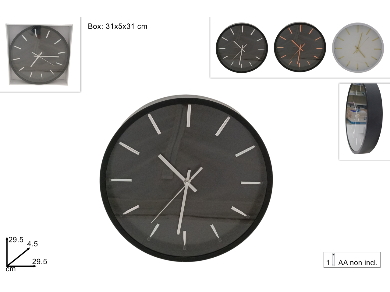 OROLOGIO QUADR.C/NUM.MET. DEV23014471