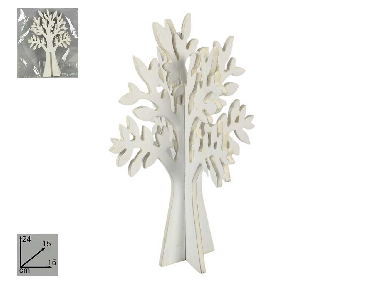 ALBERO D.VITA 25CM LEGNO BIANCO DEV18015231