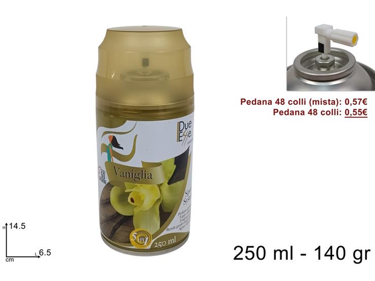 BOMBOLETTA DEO AMBIENTE 250ML VANIGLIA