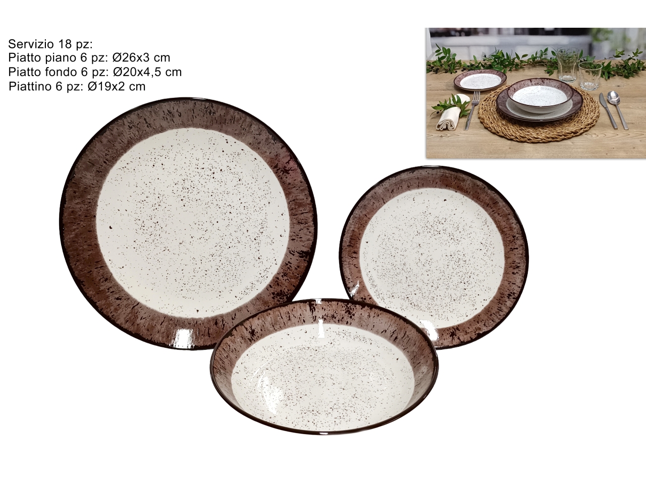 SERVIZIO PIATTI 18PZ MARRO. DEV23024271