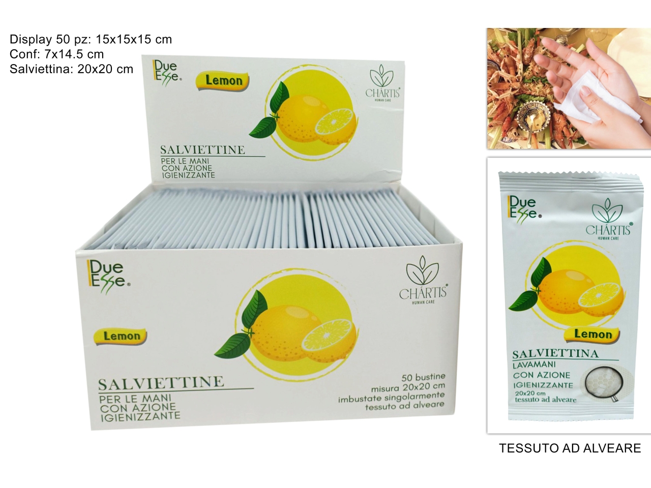 SALVIETTINE MONOUSO RINFRESCANTI LIMON SALVIETTINE MONOUSO RINFRESCANTI LIMON