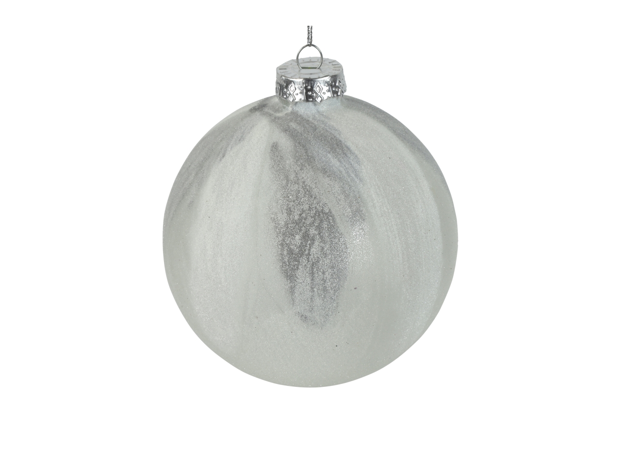 PALLA 12CM BIANCO/ARGENTO 811537