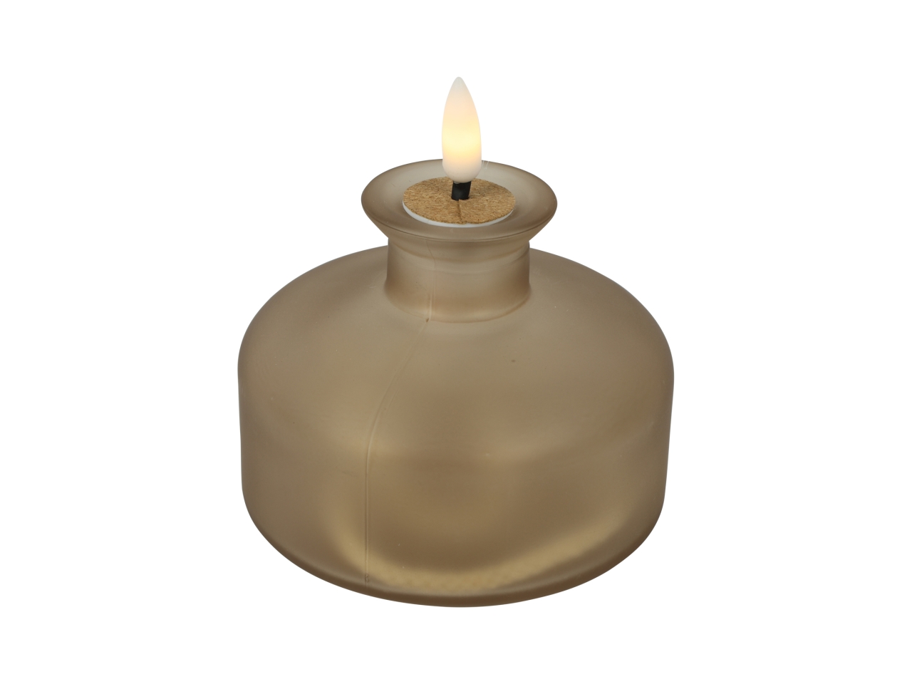 BOTTIGLIA C/TAPPO 9,3X9,3X7,5 LED BRONZ
