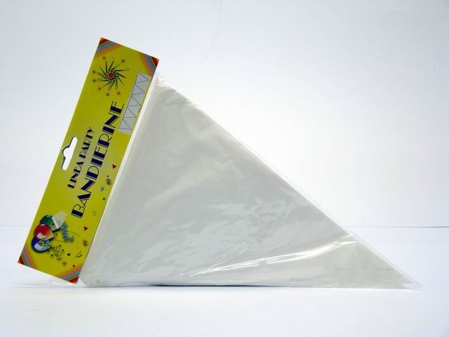 BANDIERINE 20pz BIANCHE MT.10  03.097