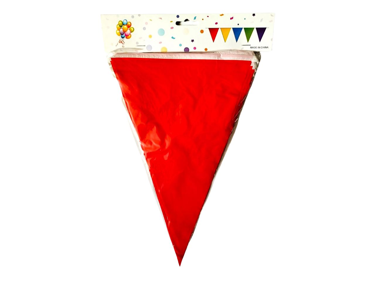 BANDIERINE ROSSE 10MT 20 BANDIERE 3.040