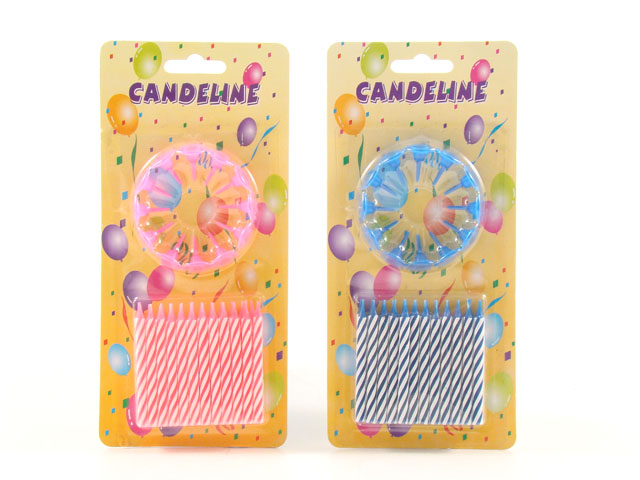 CANDELINE 24PZ.C/SUPPORTO 03.009