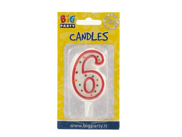 CANDELINA NUMERALE “6” CC06036
