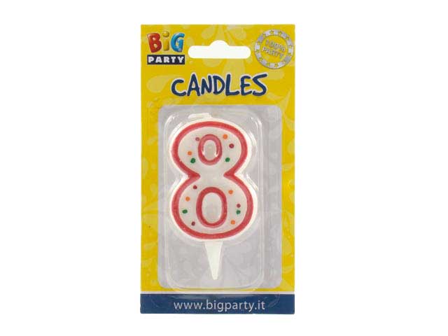 CANDELINA NUMERALE “8” CC06038