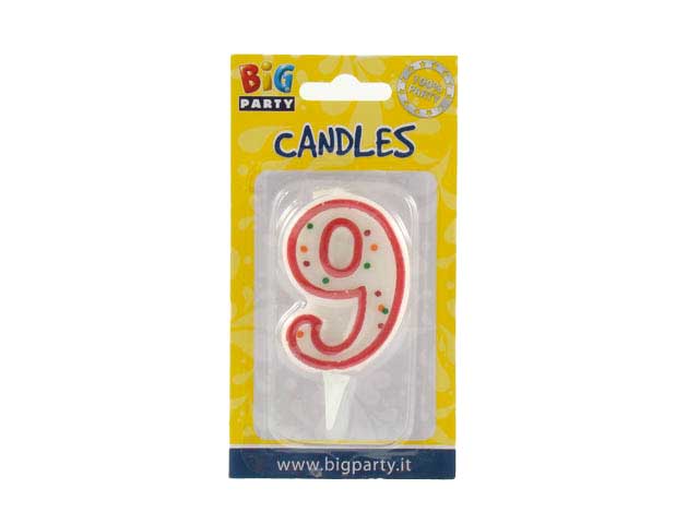 CANDELINA NUMERALE “9” CC06039