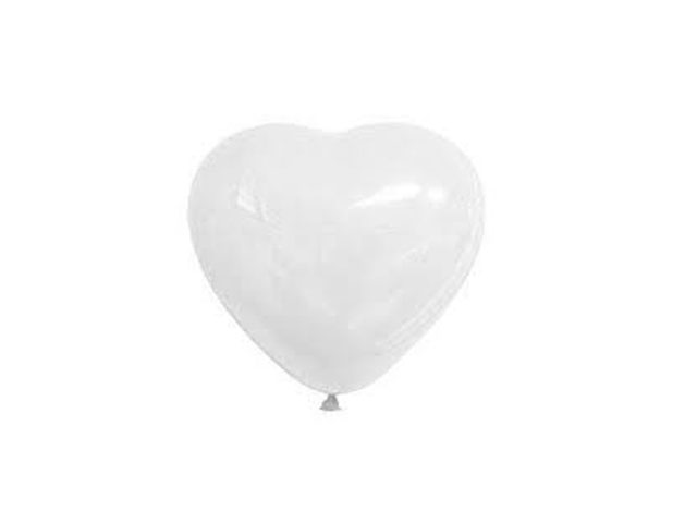 PALLONCINI CUORE BIANCHI 12pz 72004 PALLONCINI CUORE BIANCHI 12pz 72004