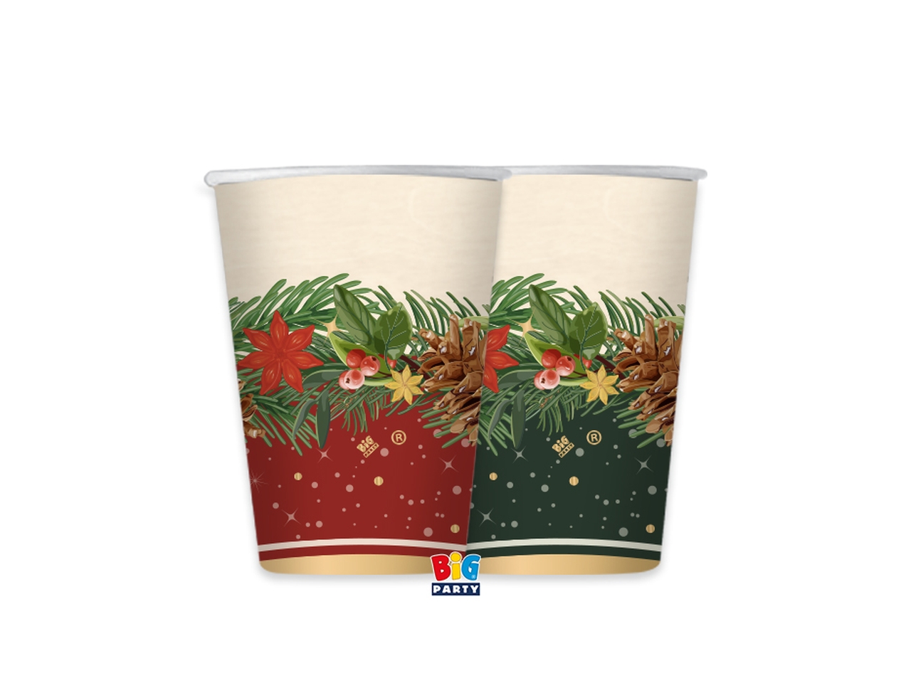 BICCHIERI MIX 200CC CHRISTMAS 6PZ 75810