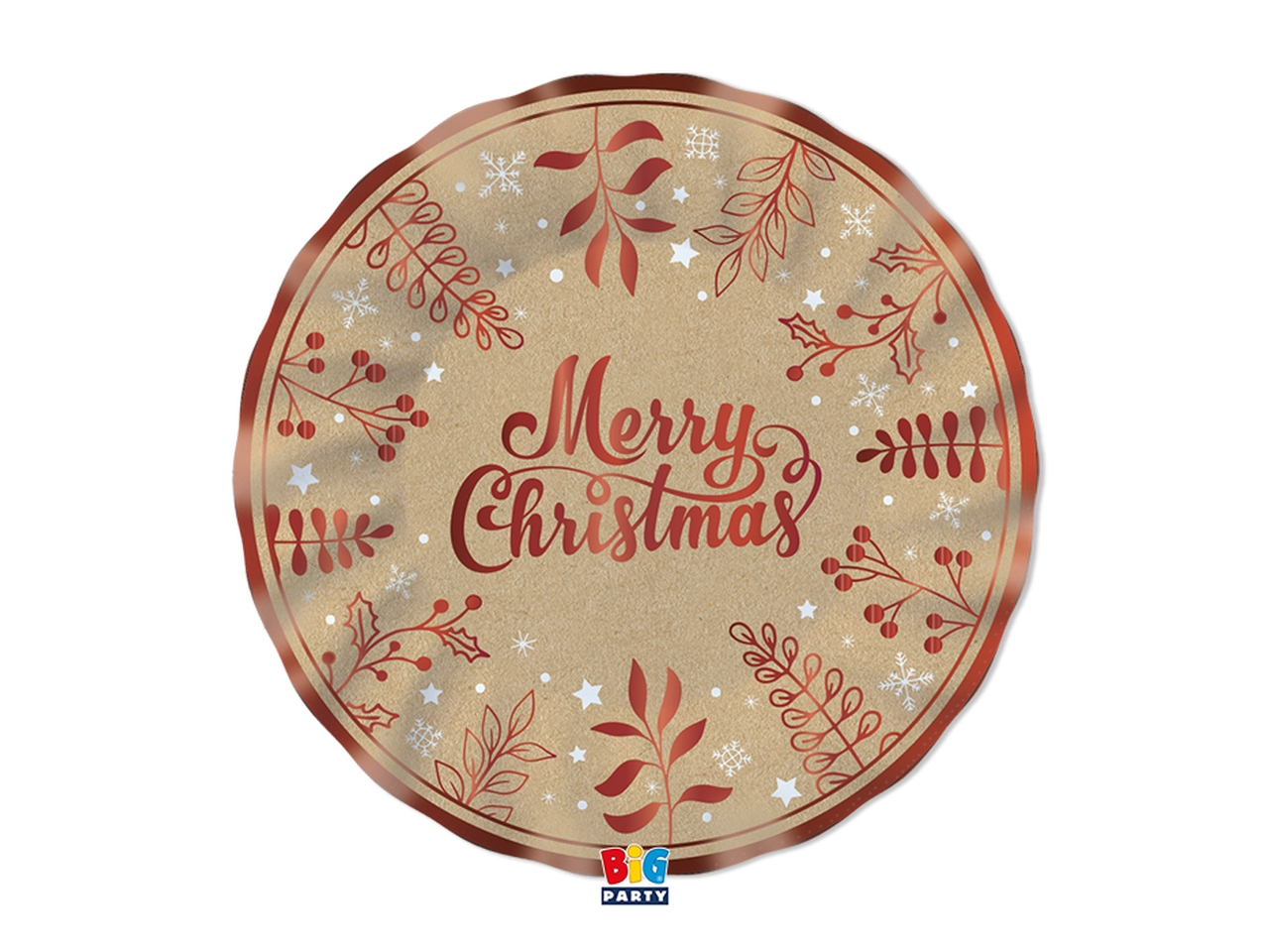 PIATTI 30CM KRAFT XMAS 6PZ 75834 PIATTI 30CM KRAFT XMAS 6PZ 75834