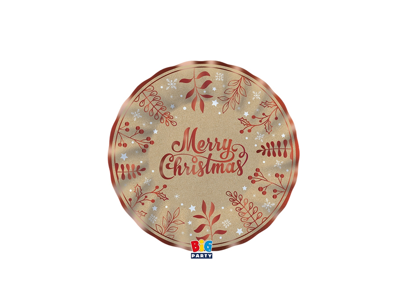 PIATTI 20CM KRAFT XMAS 6PZ 75837 PIATTI 20CM KRAFT XMAS 6PZ 75837