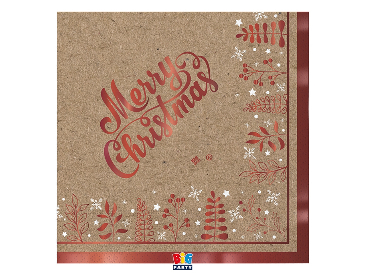 TOVAGLIOLI 33X33 KRAFT XMAS 16PZ 75839