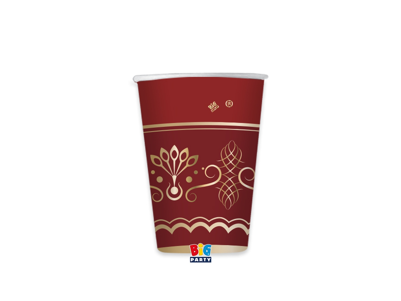 BICCHIERI 250CCROYAL RED GOLD 6PZ 75848