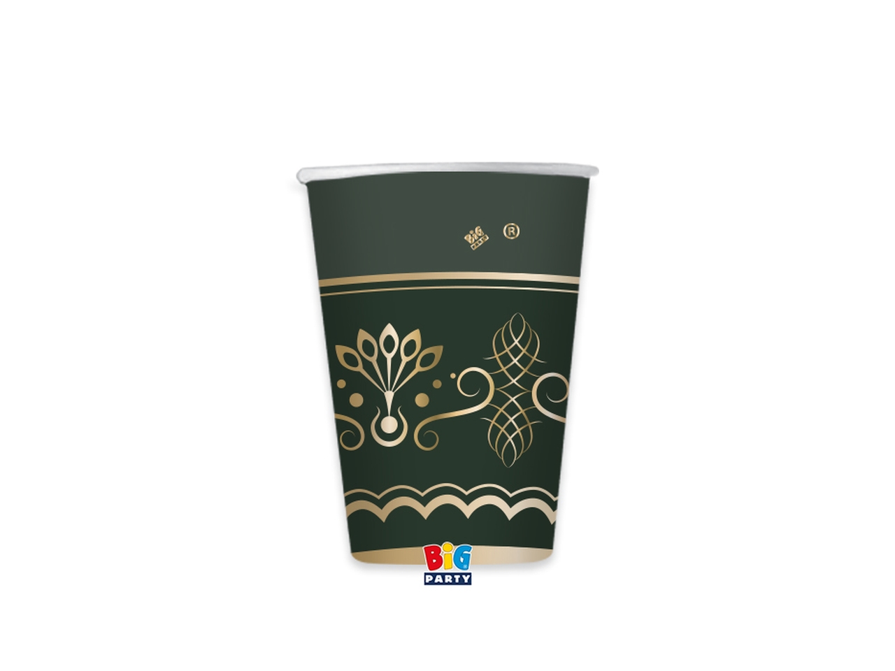 BICCHIERI 250CM ROYAL GREEN GOLD 6PZ 75855