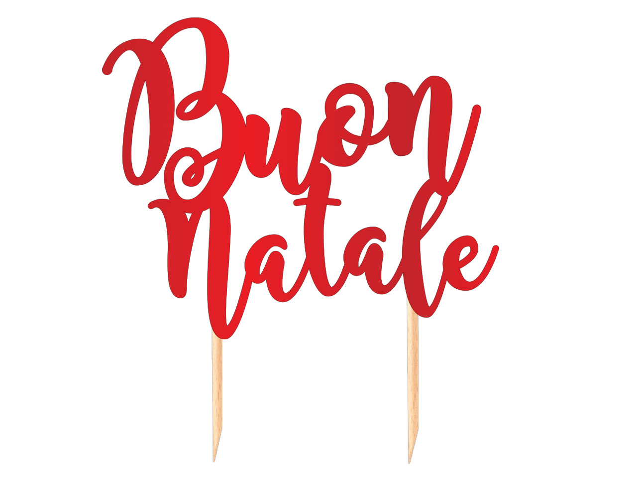 CAKE TOPPER ITALIC BUON NATALE 75519