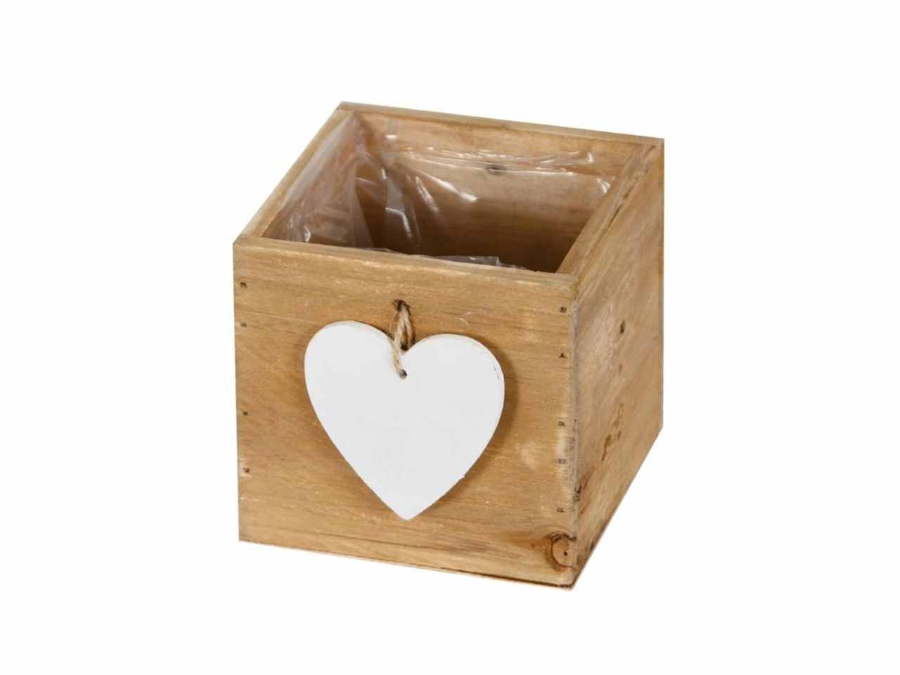 VASETTO LEGNO C/PLASTICA 12cm 37588-017 VASETTO LEGNO C/PLASTICA 12cm 37588-017