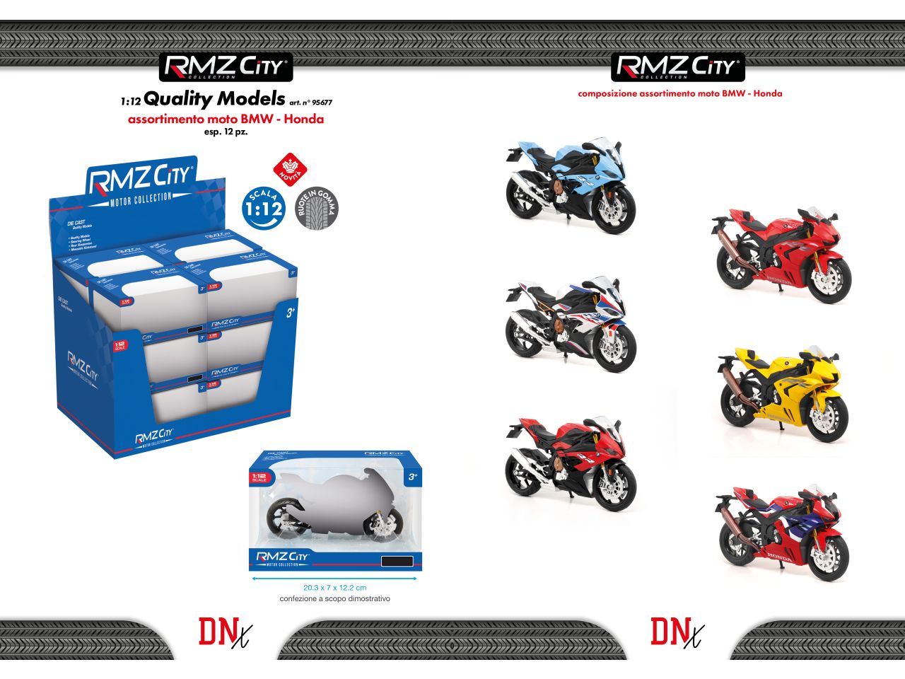 MOTO BMW – HONDA SCALA 1:12 095677