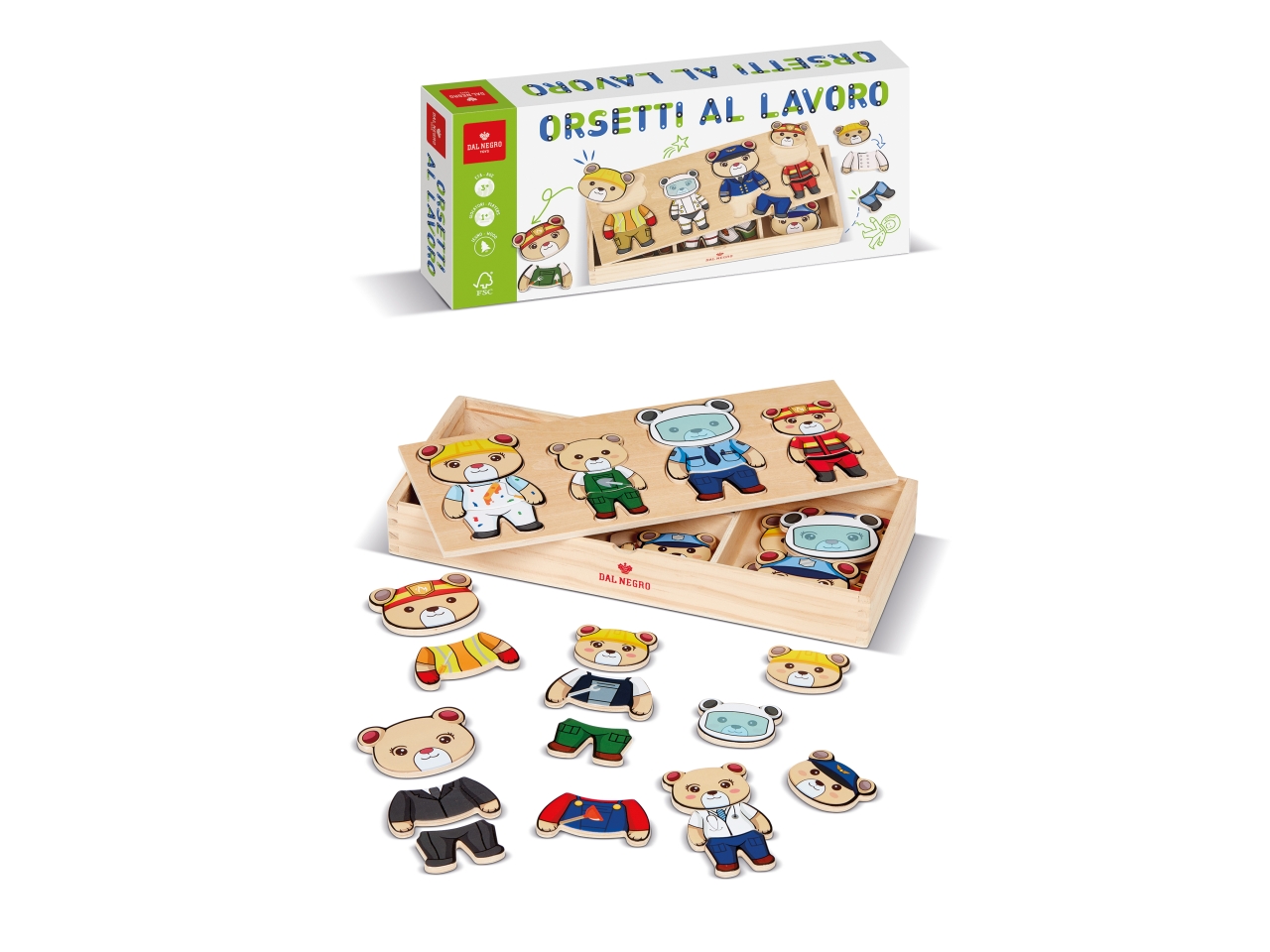 DAL NEGRO GIOCO ORSETTI AL LAVORO 54117
