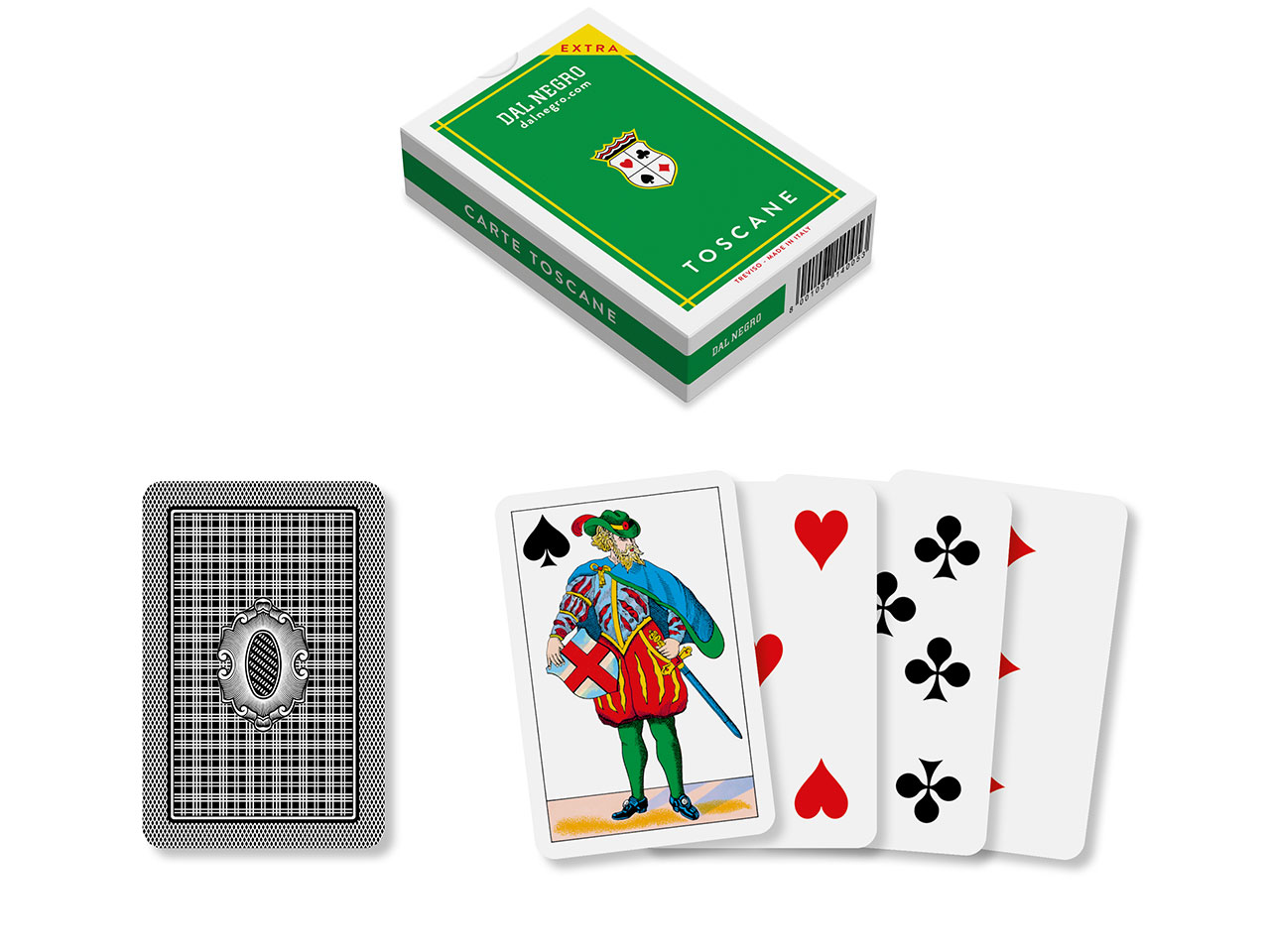 CARTE GIOCO TOSCANE VERDI EXTRA 14005