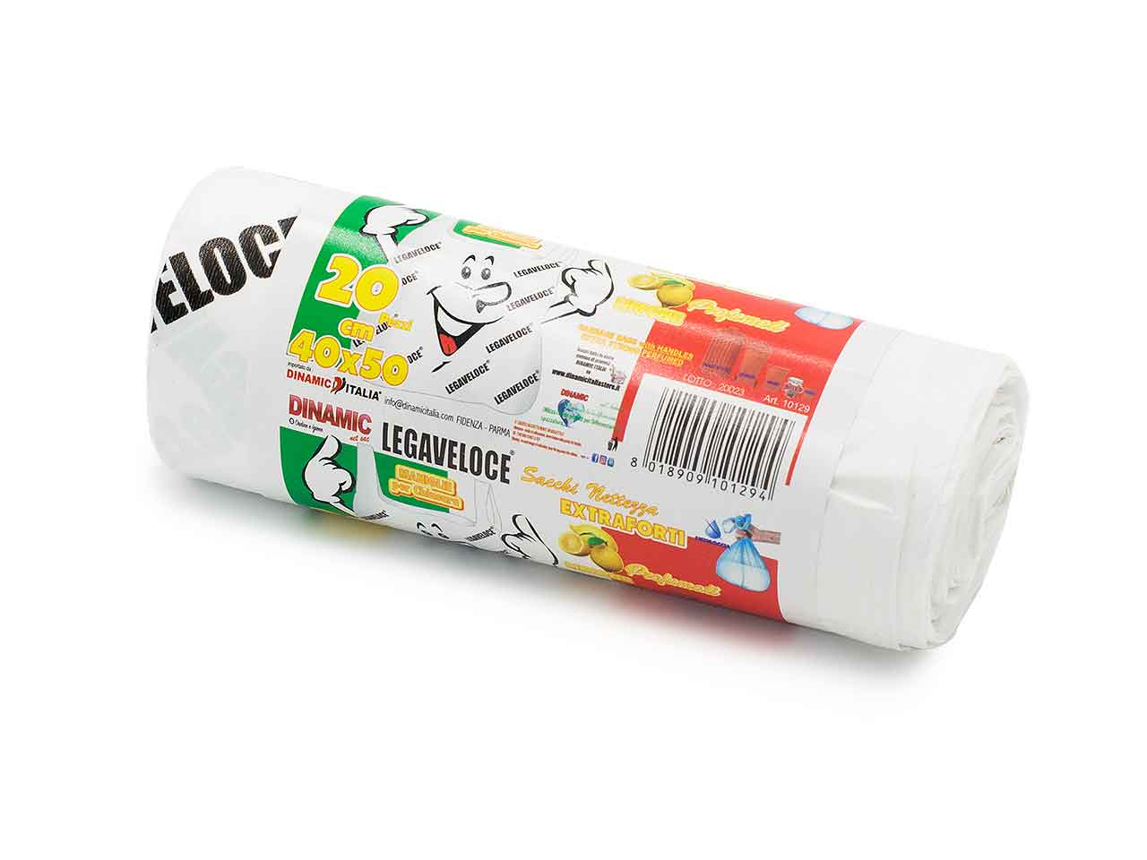 SACCHETTO LEGAVELOCE 40×50 20pz BIANCO PROF.10129