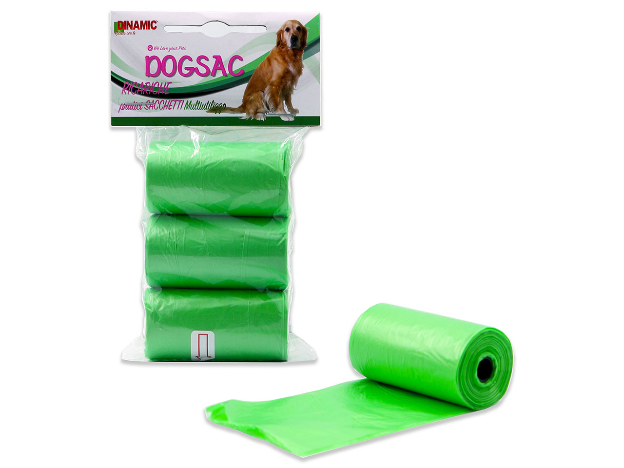 SACCHETTI DOGSAC VERDI 22X32CM 20PZ 10103